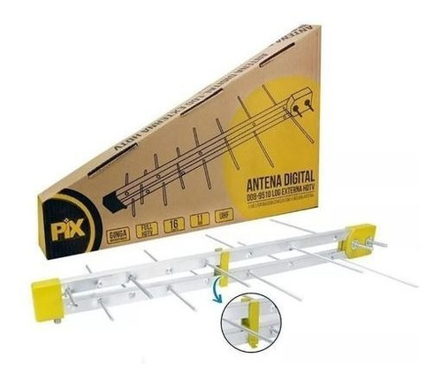 Antena Externa Digital Full Hd Uhf Hdtv