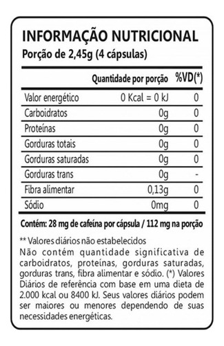 Suplemento Guaraná Com Açaí Em Cápsulas - Estimulante