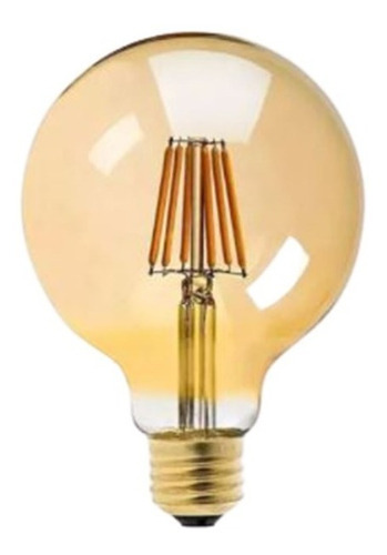 Lâmpada Filamento Led 8w Globo Retrô Vintage 2100 Cor da luz Branco-quente