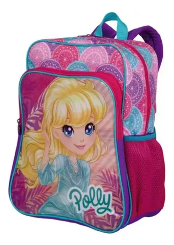 Kit Mochila G Polly Pocket 19M Costas + Lancheira Original