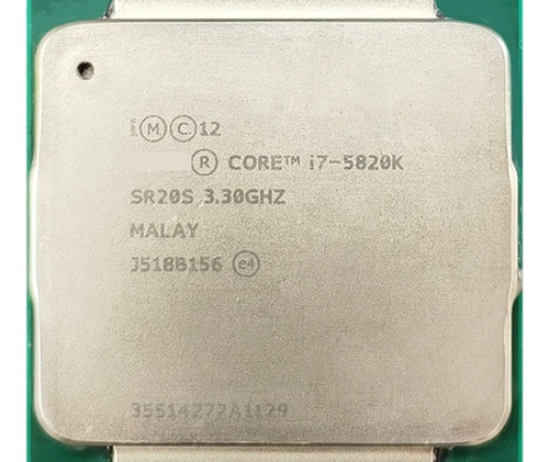 Procesador Intel Core I7 5820 , 6 Core A 3.3mhz, Socket X99
