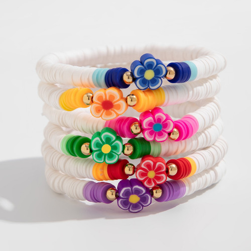 Pulseras Elásticas Y2k Boho Flower Para Mujer, Joyas Para Fi