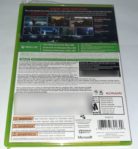 Imagen 2 de 3 de Metal Gear Solid V Xbox 360