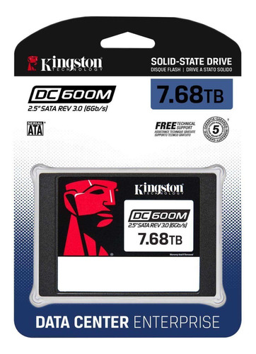 Disco Interno Ssd Kingston Dc600m 7680 Gb 2.5  Sata3 Nand 3d