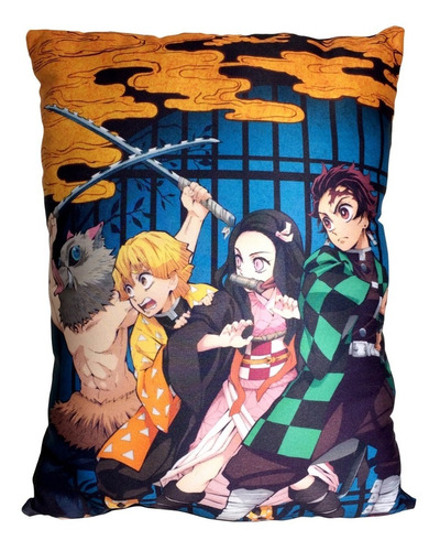 Almohada Anime Kimetsu No Yaiba - Demon Slayer (40x50cm)