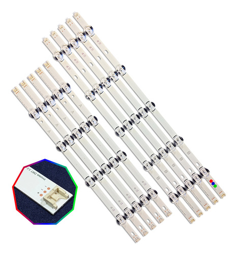 1 Kit Leds Compatible Con 49lb5500 49lb5550 49lb5800- Alum