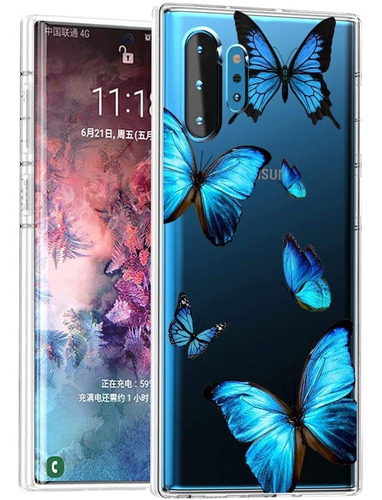 Funda Para Samsung Galaxy Note 10 Plus - Con Mariposas
