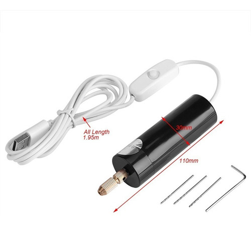 Mini Taladro Eléctrico Portátil Micro Usb Taladro C
