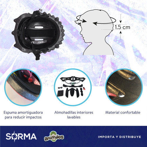 Imagen 8 de 10 de Kit Combo Casco Bicicleta Niños + Monopatin Infantil 3 Rueda