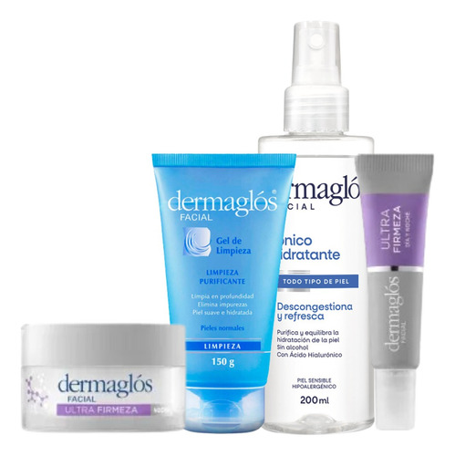 Kit Facial Dermaglós Rutina Experta De Noche Ultra Firmeza