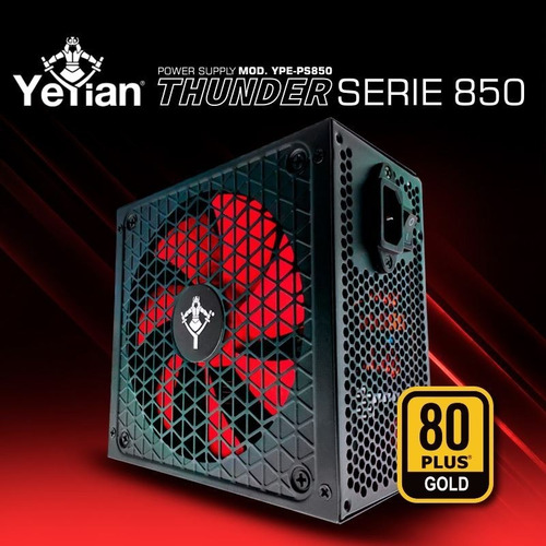 Fuente De Poder Gamer Yeyian Thunder 850w Atx Plus Bronce