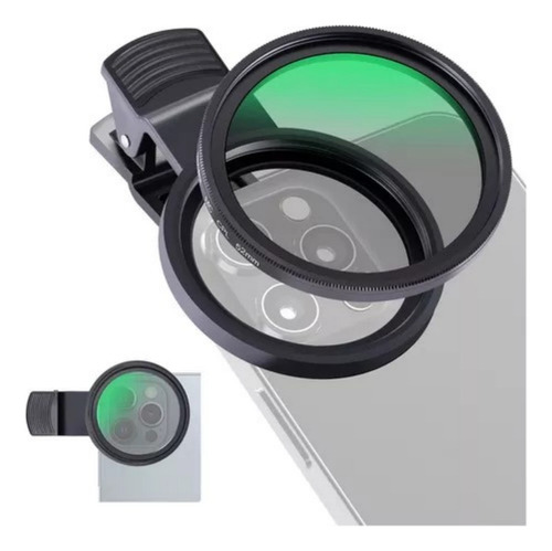 Lrniubi 52mm Filtro Cpl Polarizado Con Clip Para Celular
