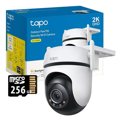 Cámara De Seguridad Wifi Tp-link Tapo C520ws 2k 360 Sd 256gb