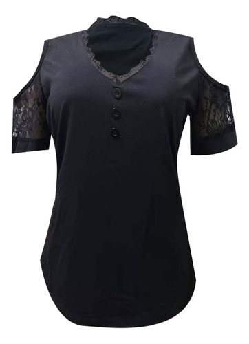 Top De Tirantes Con Escote En V Y Estampado De Encaje