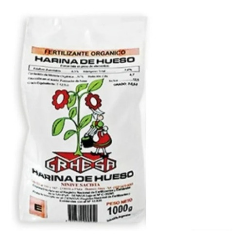 Fertilizante Harina De Hueso Grhesa X 1 Kg 