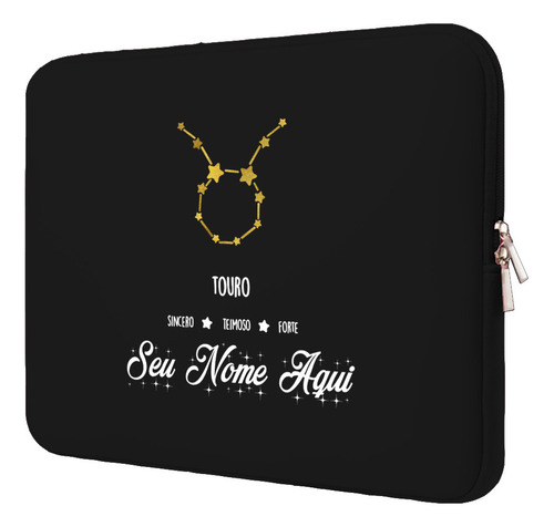 Capa Case P/ Notebook Macbook 11 12 13 14 15 17 Signo Touro