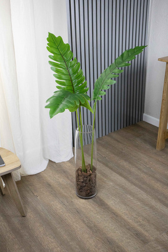 Hoja De Filodendro Planta Artificial 100cm Calidad Premium