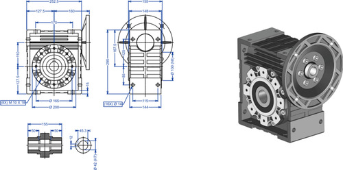 Motoredutor Motor 2cv Com Redutor 1:80 220/380v Trif 22rpm