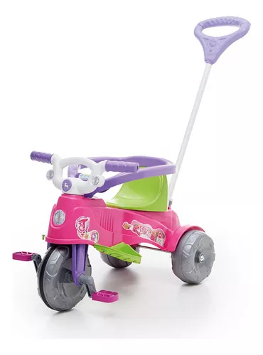 Triciclo Infantil Passeio Empurrador 2 Em 1 Importway BW003AZ