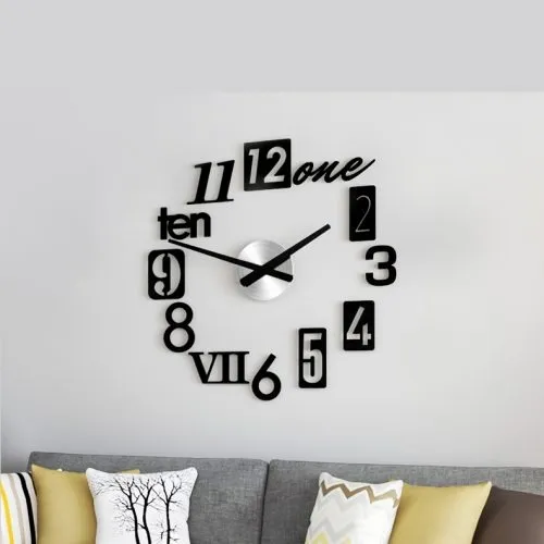 Reloj De Pared Grande 100cm X 100cm Números Romanos Inglés