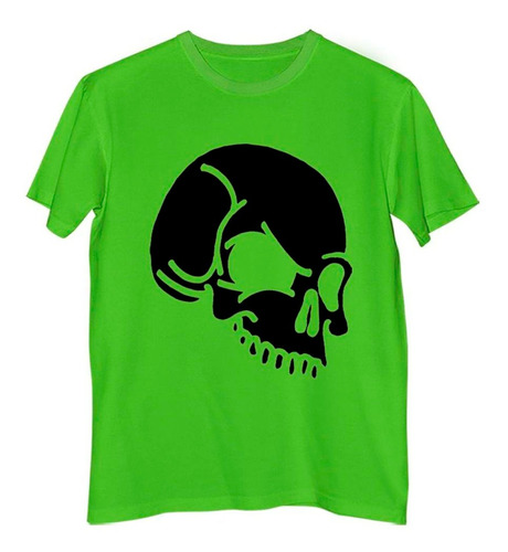 Remera Hombre Color Skull Calavera Vector M2