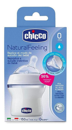 Imagen 4 de 4 de Chicco Biberón 150 Ml Natural Feeling Bebé