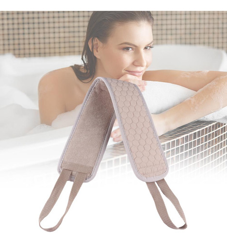 Toalla De Baño Larga Con Tira Retráctora Gris, Toalla De Mas