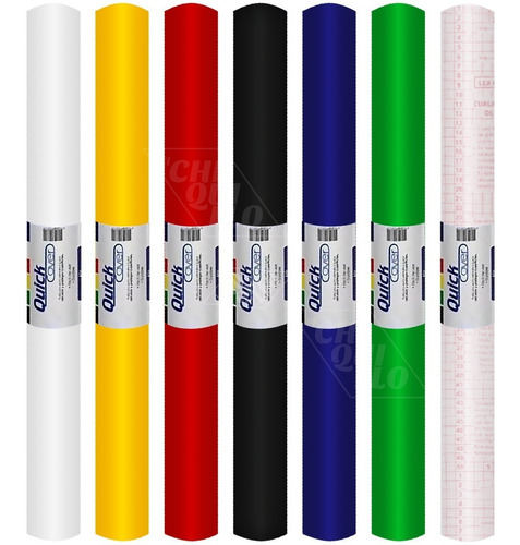 Vinilo Adhesivo Kit 3 Colores O 9mts Quick Cover +e