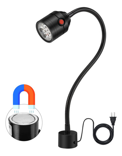 Luz De Trabajo Magntica, Luz Led Para Mquina Con Cuello De C