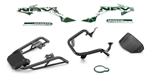 Kit De Accesorios Green Honda Original Para Navi Verde 