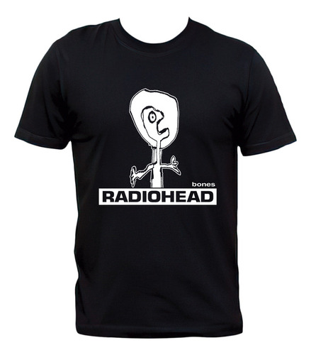 Remera Radiohead Bones Rock Algodón Premium