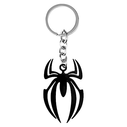 3d Spider Keychain Superhero Car Metal Key Ring Fob Rin...