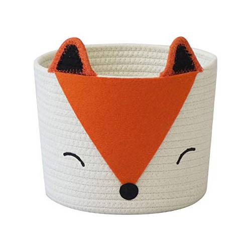 T&t Homewares Cesta Pequeña De Zorro Naranja Para Pañales De