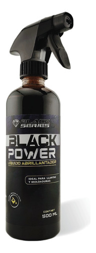 Black Power Abrillantador De Molduras Y Llantas 500ml