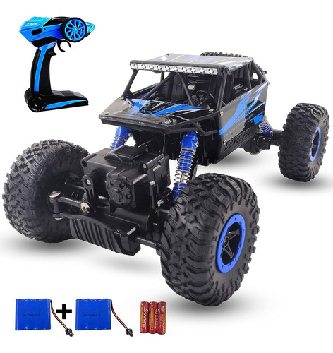 Coche A Control Remoto Szjjx Potente, Todoterreno, 4x4, Azul