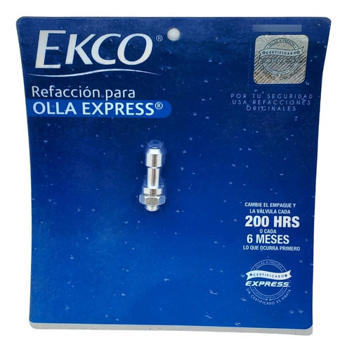 Tubo De Ecape / Poste Para Olla Express Ekco 11 Lts. Orig.