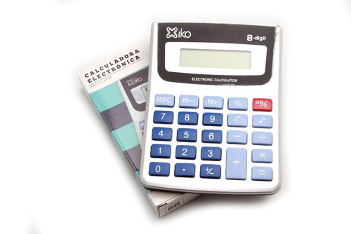 Imagen 5 de 7 de Calculadora Electronica 8 Digitos Gris Escuelas Oficina