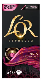 Cápsulas de café Origins Collection Índia Karnataka intensidade 10 com 10 unidades L'or