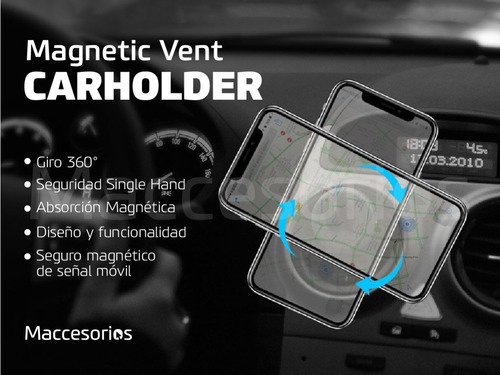 Soporte Celular P/ Auto Magnetico Ventilacion Aire Universal