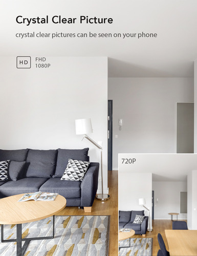 Nooie Baby Monitor Cámara Wifi Para Mascotas En Interiores Cámara De Seguridad Para El Hogar Fhd1080p Grados Audio Bidireccional