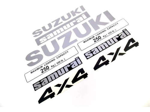 Kit Adesivo Suzuki Samurai 4x4 Vermelho Smraiv