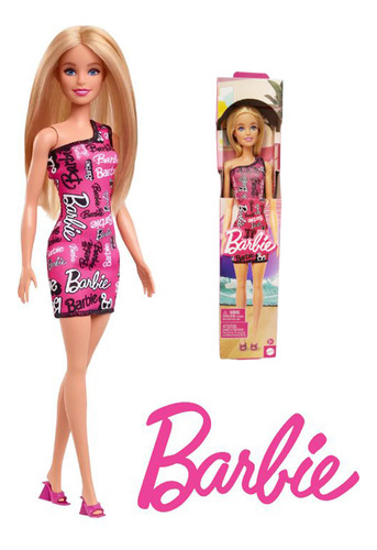 Muñeca Barbie Básica Modelo Nuevo T7439 Rubia