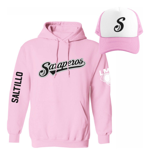 Kit Sudadera + Gorra Sublimada Mod Lmb Saraperos De Saltillo