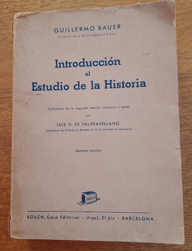 Introducción Al Estudio De La Historia Guillermo Bauer   