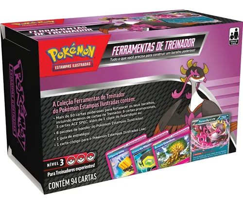 Box Ferramenta De Treinador - Fezandipiti Ex - Pokémon Tcg