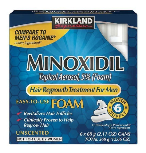 Minoxidil Kirkland 5% Espuma / Foam 6 Meses