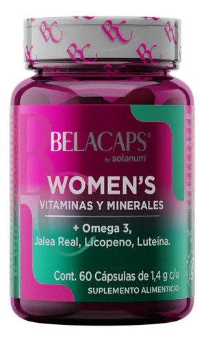 Solanum Belacaps Womens Vitaminas Y Minerales 60 Caps Sin Sabor