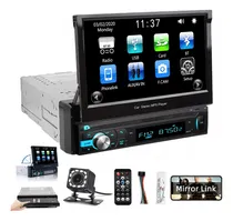 Comprar Autoestéreo Maxherr Pantalla Retráctil Táctil Cámara Mirror Link Bluetooth Transmisor FM Autoestéreo Pantllas Para Carro Autos Estereo de Pantalla 9607-MP5 Camera Color Negro