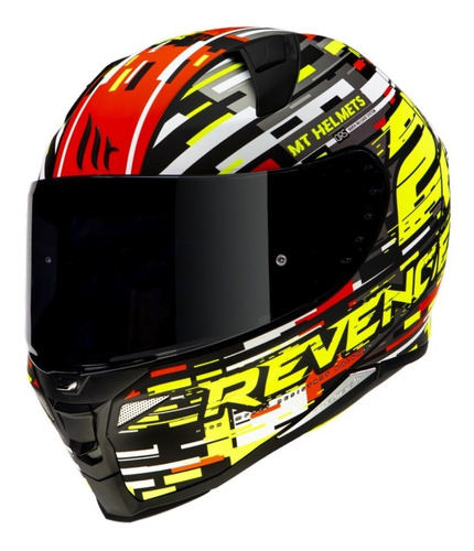 Casco De Moto Mt Helmets Revenge 2 Baye A5 Rojo Brillo