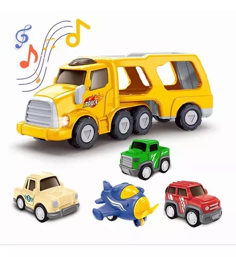 Camion Grande Con Juguetes Carro Avion Sonido Y Luces Para Niños De 3 4 5 6  Años